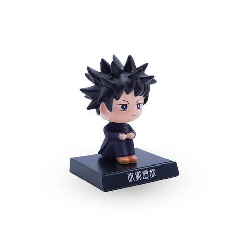 Jujutsu Kaisen Megumi Bobblehead – 11 cm Dashboard Figure with Kanji Base