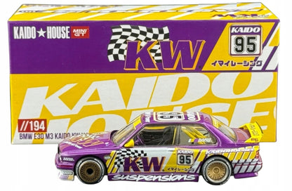 1:64 Kaido House x Mini GT BMW E30 M3 KW Racing V1 Purple Diecast – #194