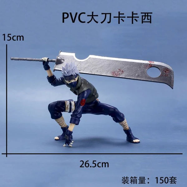 Kakashi Hatake Big Sword Action Figure – 15 cm Naruto Anime Collectible