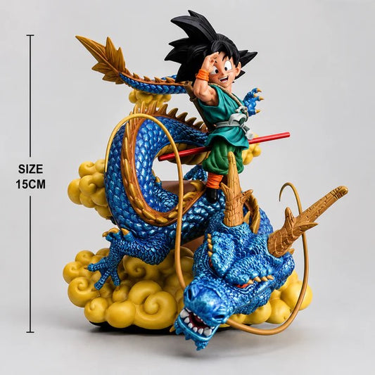 Kid Goku & Shenron Adventure Statue – 15CM Dragon Ball Anime Collectible