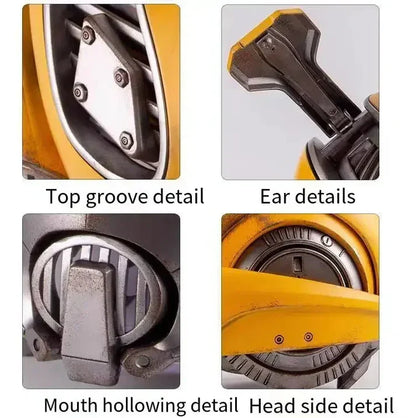 Bumblebee helmet detailing close up premium finish Transformers collectible item