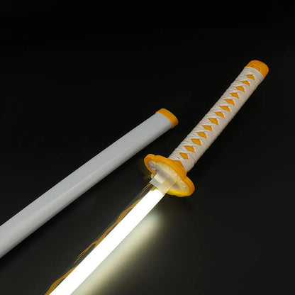 Zenitsu Demon slayer LED Wooden Katana – 104 cm Anime Cosplay Collectible Prop