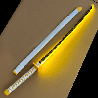 Zenitsu Demon slayer LED Wooden Katana – 104 cm Anime Cosplay Collectible Prop