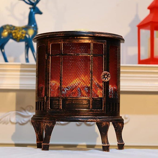 LED Flame Fireplace – Realistic Charcoal Flame Effect - Drakon Lifestyle India