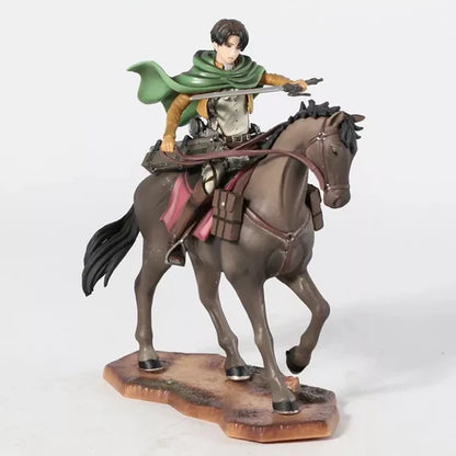 Levi Ackerman on Horse Attack On Titan Action Figure – 20 cm Collectible