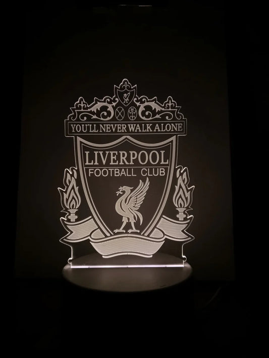 Liverpool FC 3D LED Night Lamp – Official Football Club Logo Light