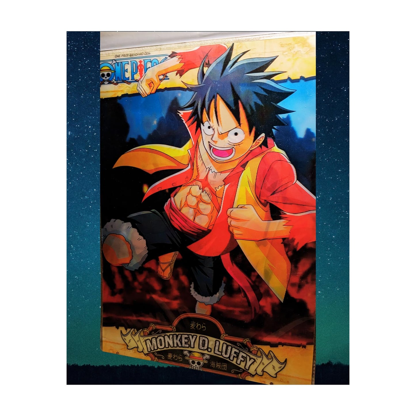 Monkey D. Luffy 3D Anime Wall Poster – 30x40 CM One Piece Frame Art
