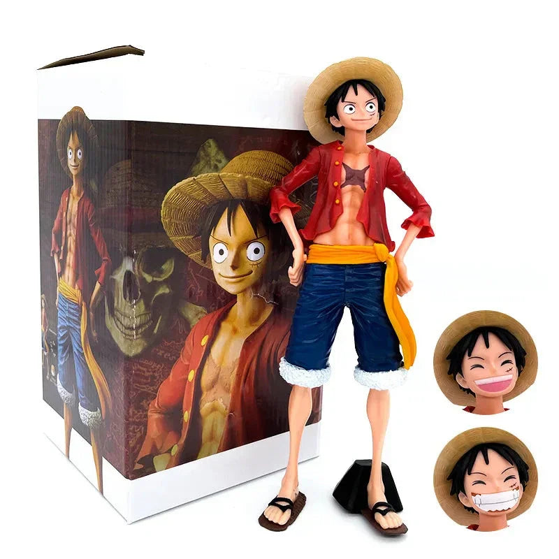 Monkey D. Luffy Action Figure – One Piece 3 Face Version Anime Collectible - Drakon Lifestyle India