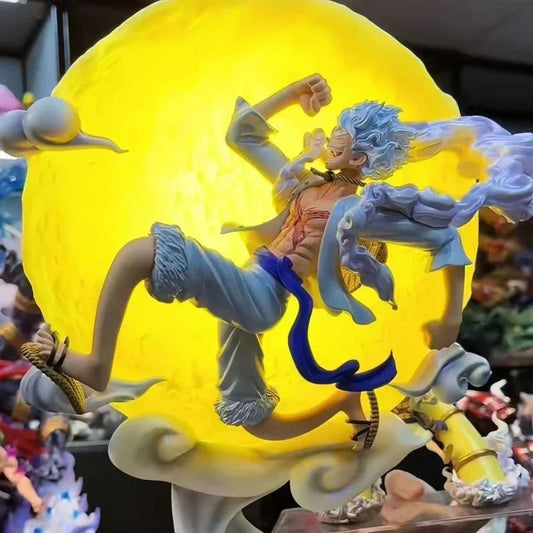 Luffy LED Moon Light Action Figure – 35 cm One Piece Anime Collectible - Drakon Lifestyle India