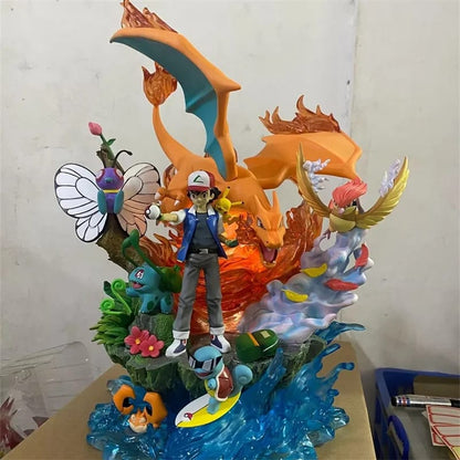 Ash Ketchum Pokémon Team Diorama Figure – 40 cm Pokémon Collectible