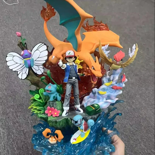 Ash Ketchum Pokémon Team Diorama Figure – 40 cm Pokémon Collectible