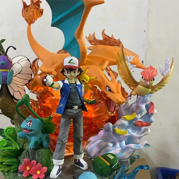Ash Ketchum Pokémon Team Diorama Figure – 40 cm Pokémon Collectible