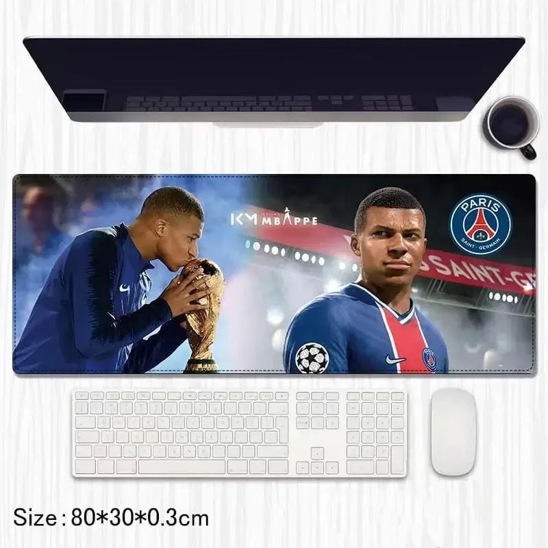 Kylian Mbappe Extended Gaming Mouse Pad / Desk Mat – 80x30 cm | Footballer Special Edition - Drakon Lifestyle India