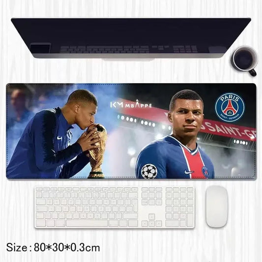 Kylian Mbappe Extended Gaming Mouse Pad / Desk Mat – 80x30 cm | Footballer Special Edition - Drakon Lifestyle India