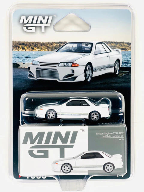 1:64 Nissan Skyline GT-R R32 White Diecast – Mini GT Collector Edition