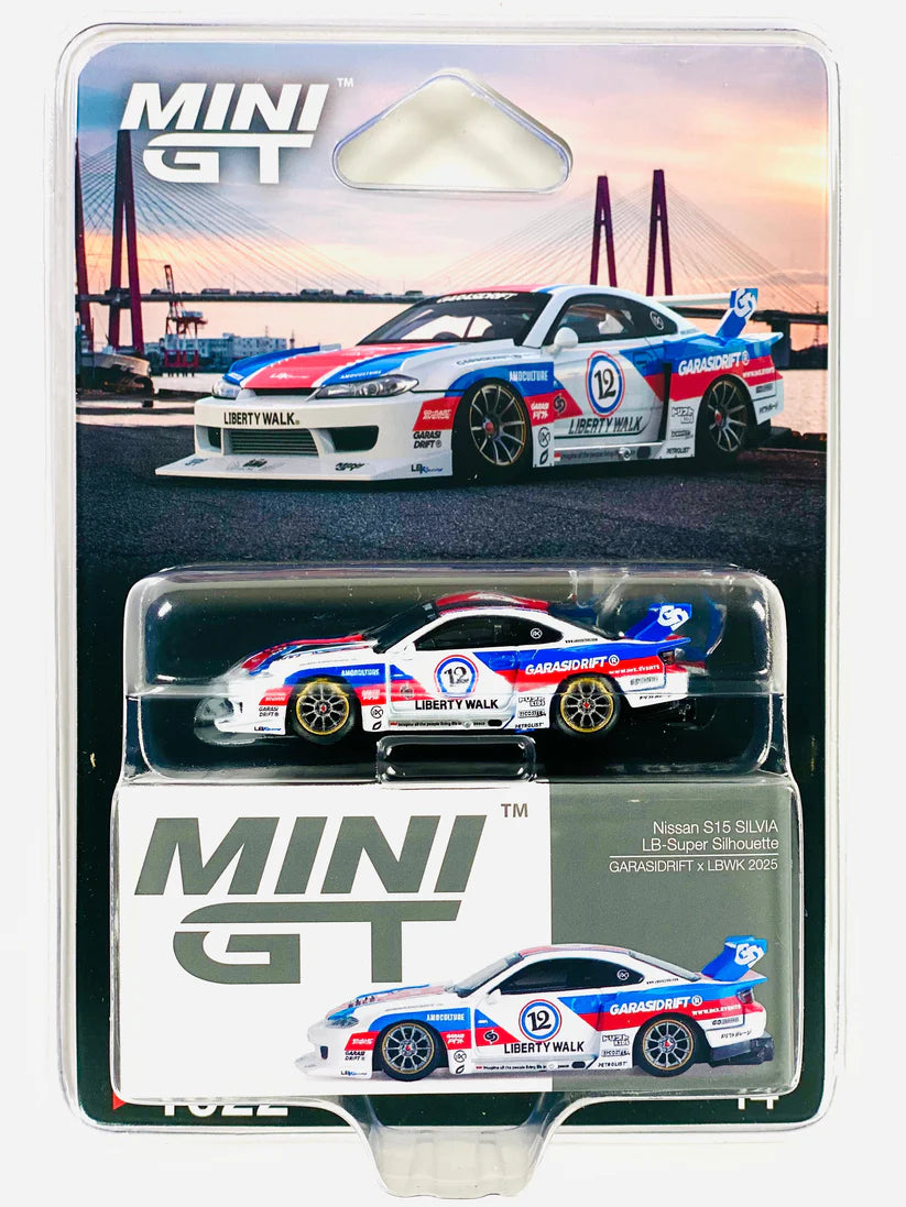 1:64 Nissan S15 Silvia LB-Super Silhouette GARASIDRIFT x LBWK – Mini GT Collector Edition