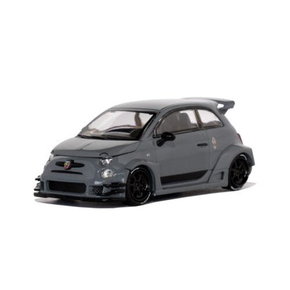 1:64 LB-Works x Abas Works Abarth 595 Grey Diecast – Mini GT Collector Edition (#995)