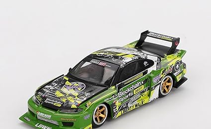 1:64 LB-Super Silhouette Nissan S15 Silvia #555 V2 2024 Green Diecast – Mini GT Collector Edition (#823)