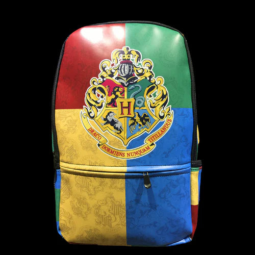 Magic Boy HP Hogwarts Houses Backpack – Quad Color Crest Design