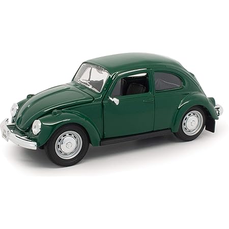 1:24 Maisto Volkswagen Beetle Diecast Model – Classic Green Car.