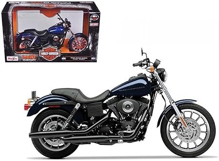 1:12 Maisto Harley‑Davidson Dyna Super Glide 2003 Diecast Motorcycle – Black/Chrome