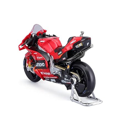 1:18 Ducati Desmosedici GP 2022 Lenovo Team #63 Diecast Bike by Maisto – Red