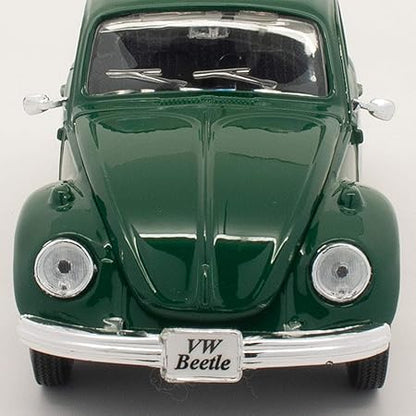 1:24 Maisto Volkswagen Beetle Diecast Model – Classic Green Car.