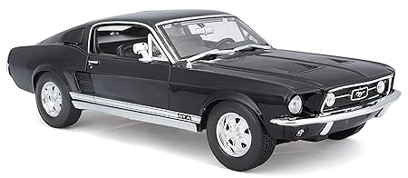 1:18 Maisto 1967 Ford Mustang GTA Fastback Diecast Model – Black