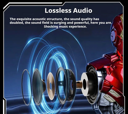 Marvel Iron Man MK4 Active Edition Bluetooth Speaker with LED Lights | Mecha Theme Desktop Collectible