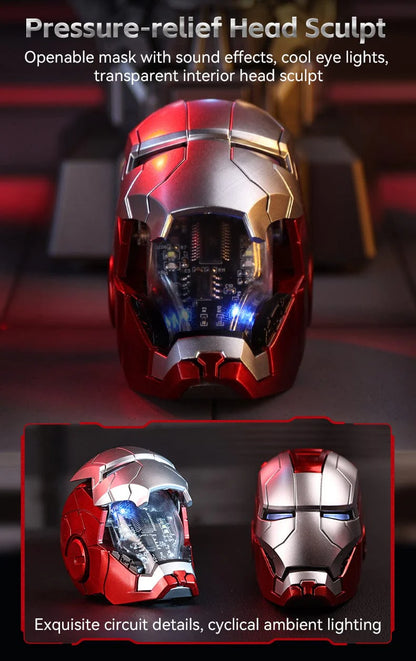 Marvel Iron Man MK4 Active Edition Bluetooth Speaker with LED Lights | Mecha Theme Desktop Collectible