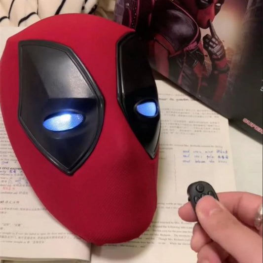 Deadpool LED Mask with Finger Remote – Eye Blink & Light-Up Cosplay