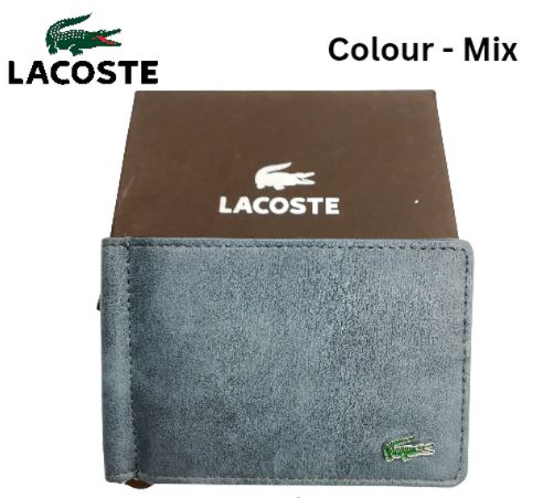 Men’s Premium Grey Clip Wallet – Minimalist Leather Card Holder (Colour Mix)