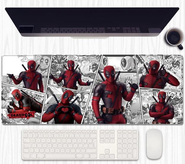 Merc With Many Moods Desk Mat 80×30 cm – Extended Keyboard & Mouse Pad with Anti‑Slip Rubber and Stitched Edges