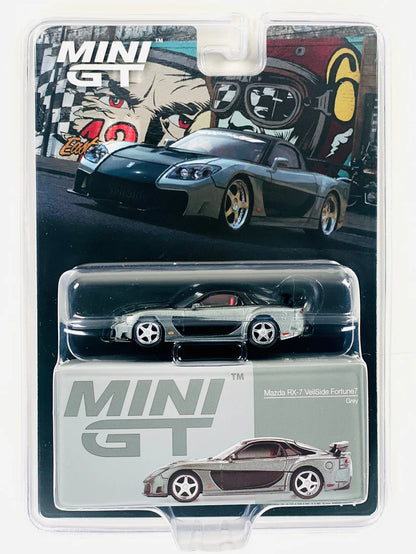 1:64 Mazda RX-7 VeilSide Fortune7 Grey Diecast – Mini GT Collector Edition (#1057)