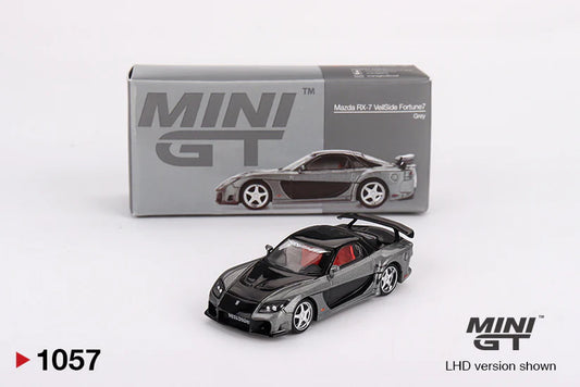 1:64 Mazda RX-7 VeilSide Fortune7 Grey Diecast – Mini GT Collector Edition (#1057)