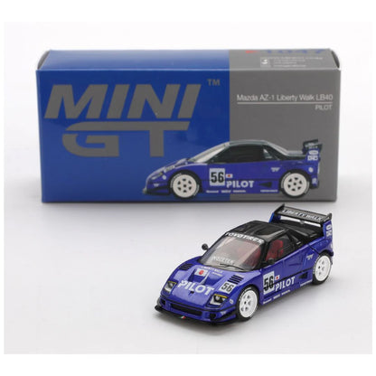 1:64 Mazda AZ-1 Liberty Walk LB40 PILOT #56 Diecast – Mini GT Collector Edition (#1047)