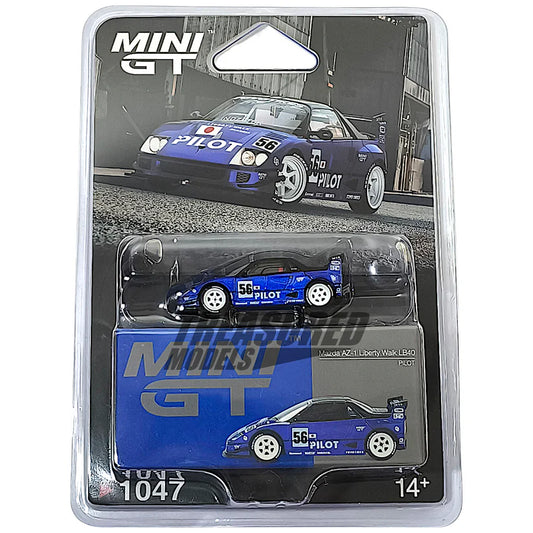 1:64 Mazda AZ-1 Liberty Walk LB40 PILOT #56 Diecast – Mini GT Collector Edition (#1047)