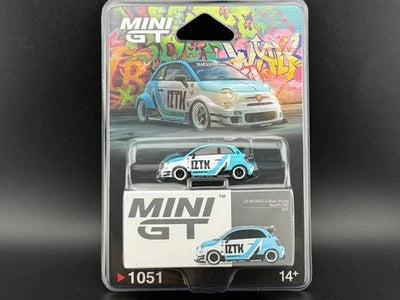 1:64 Abarth 595 LB-WORKS x Abas Works IZTK Diecast – Mini GT Collector Edition (#1051)