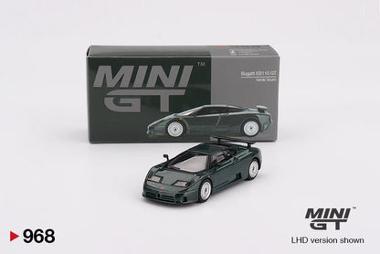Mini GT #968 Bugatti EB110 GT Verde Scuro 1:64 Diecast Model Car