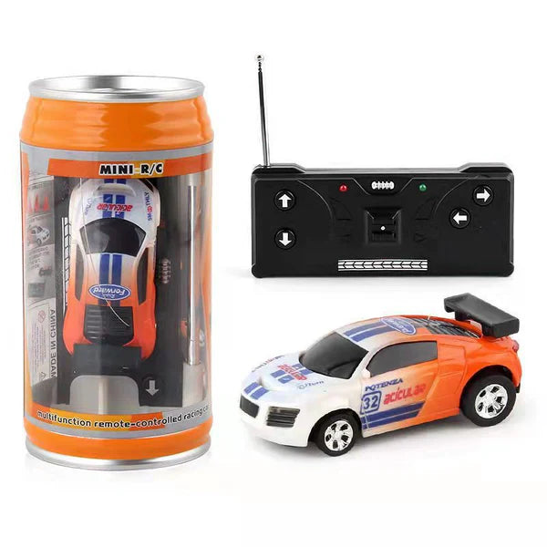 1:64 RMZ City Dodge Challenger SRT Demon (Orange) Coke Can Mini Speed Drift Diecast Car with Wireless Remote Control