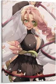 Mitsuri Kanroji 3D Anime Wall Poster – 30x40 CM Demon Slayer Frame Art