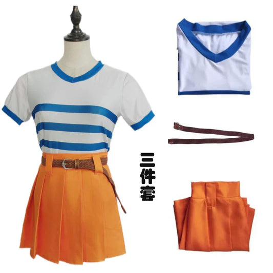 Nami Half Cut Costume – One Piece Anime Cosplay Dress - Drakon Lifestyle India