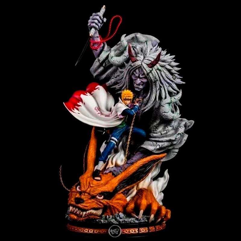 Naruto Minato vs Demon Statue 28 cm Deluxe Diorama – Hokage Cloak and Sealing Chain