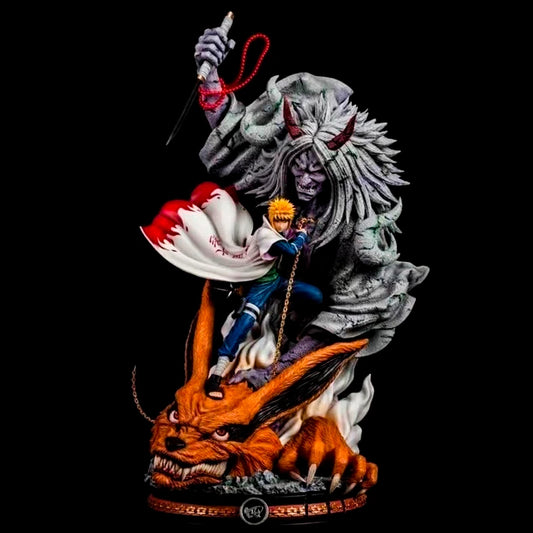 Naruto Minato vs Demon Statue 28 cm Deluxe Diorama – Hokage Cloak and Sealing Chain