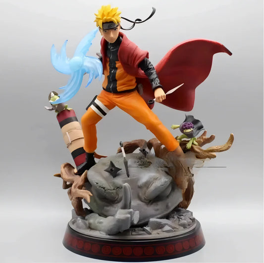 Naruto Shippuden Naruto Uzumaki Sage Mode 29 cm Deluxe Statue with Rasen Shuriken and Toads