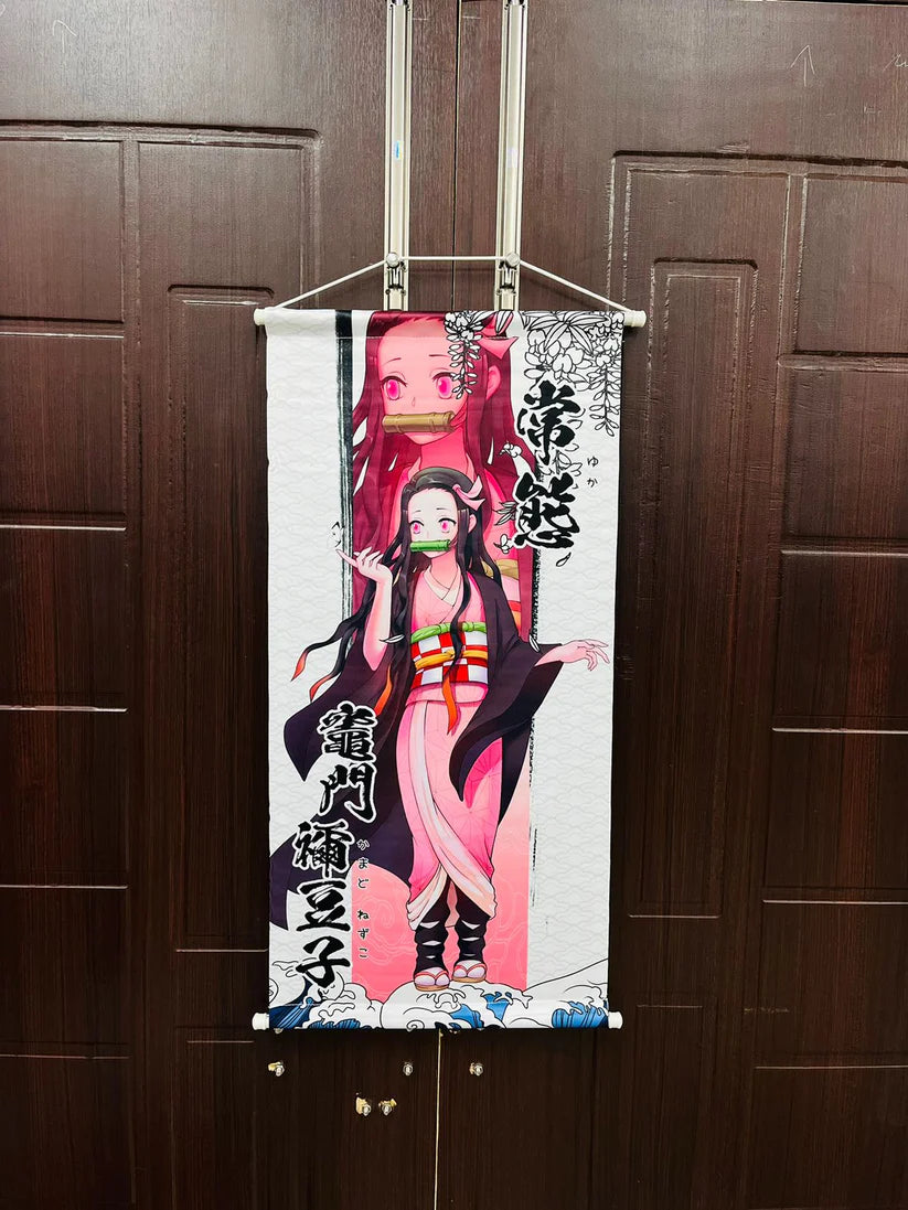 Nezuko Demon Slayer Wall Hanging Scroll – Kimetsu no Yaiba Anime Poster