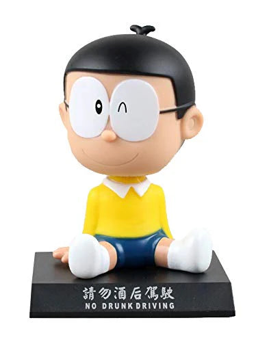 Nobi-Style Bobblehead – 11 cm Dashboard Figure with Wink and Nameplate Base
