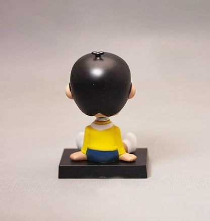 Nobi-Style Bobblehead – 11 cm Dashboard Figure with Wink and Nameplate Base