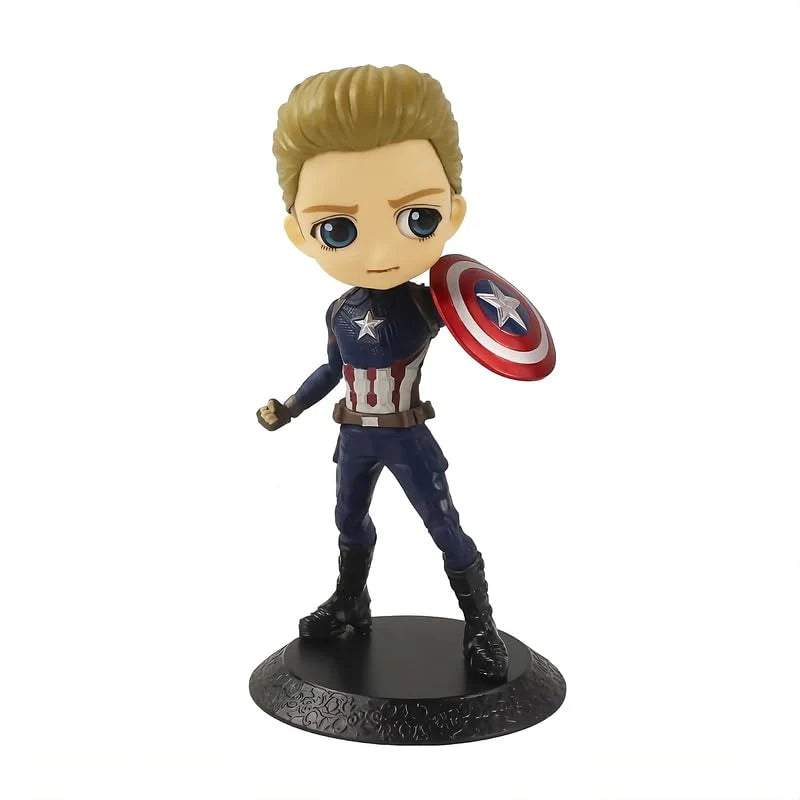 Captain America Q Posket Action Figure with Shield – 15 cm