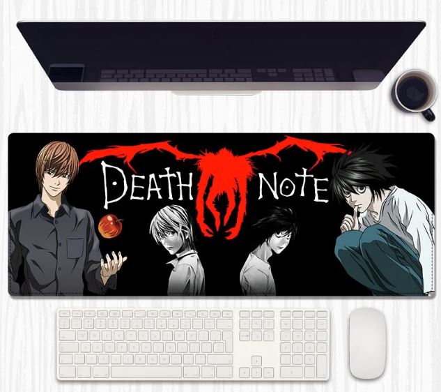 Note of Shadows Desk Mat 80×30 cm – Extended Keyboard & Mouse Pad with Anti‑Slip Rubber and Stitched Edges